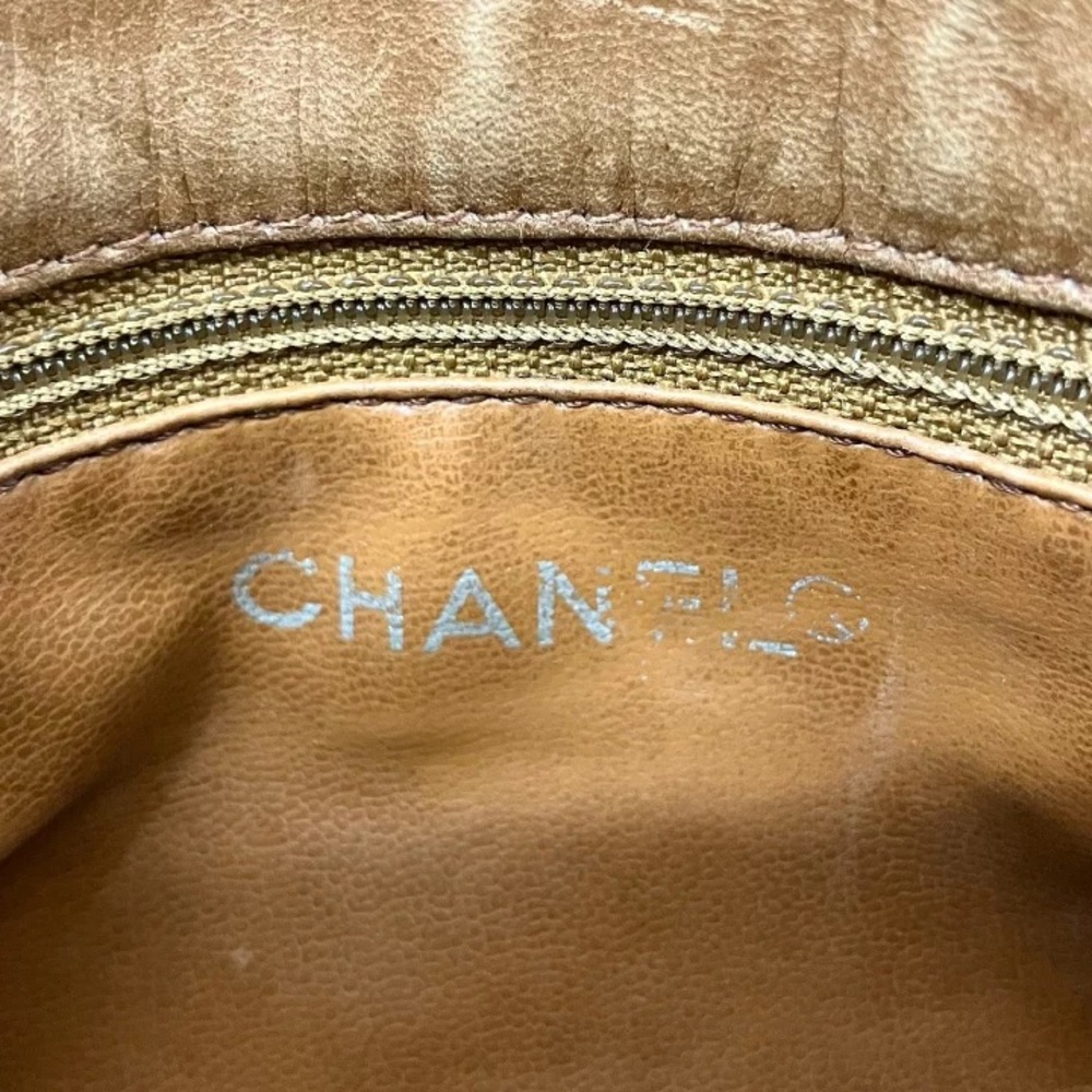 AUTHENTIC CHANEL mini wild stitch bum bag waist bag belt 75cm brown lambskin - Picture 10 of 12